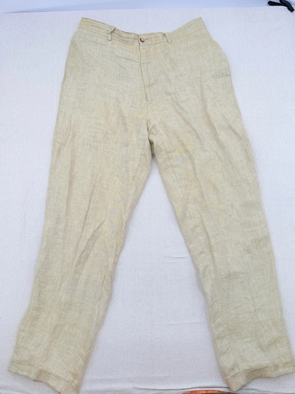 Ermenegildo Zegna Sand Linen Chinos